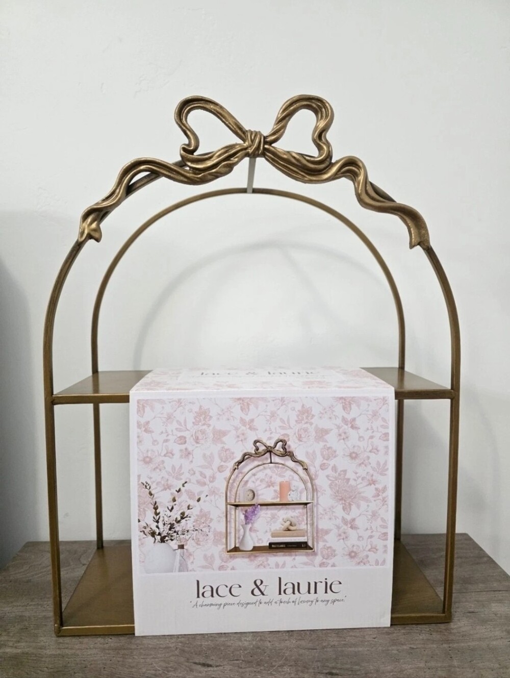 New Gold Bow Wall Shelf Beautiful Wall decor New